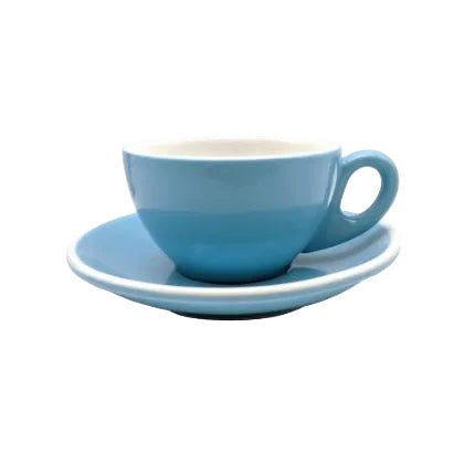 180ml Specialty Coffee Cup & Saucer Set - Light Blue - Kape de Filipina
