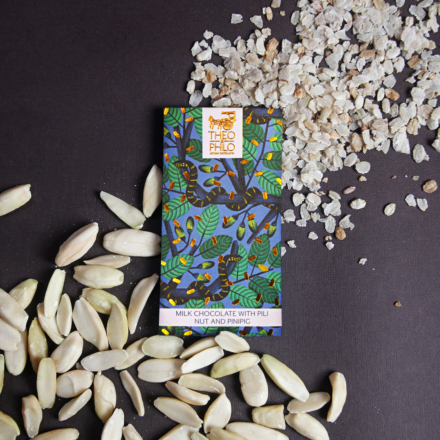 Theo & Philo Milchschokolade mit Pili-Nuss & Pinipig