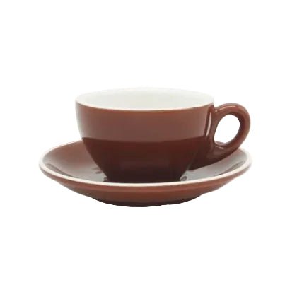 180ml Specialty Coffee Cup & Saucer Set - Brown - Kape de Filipina