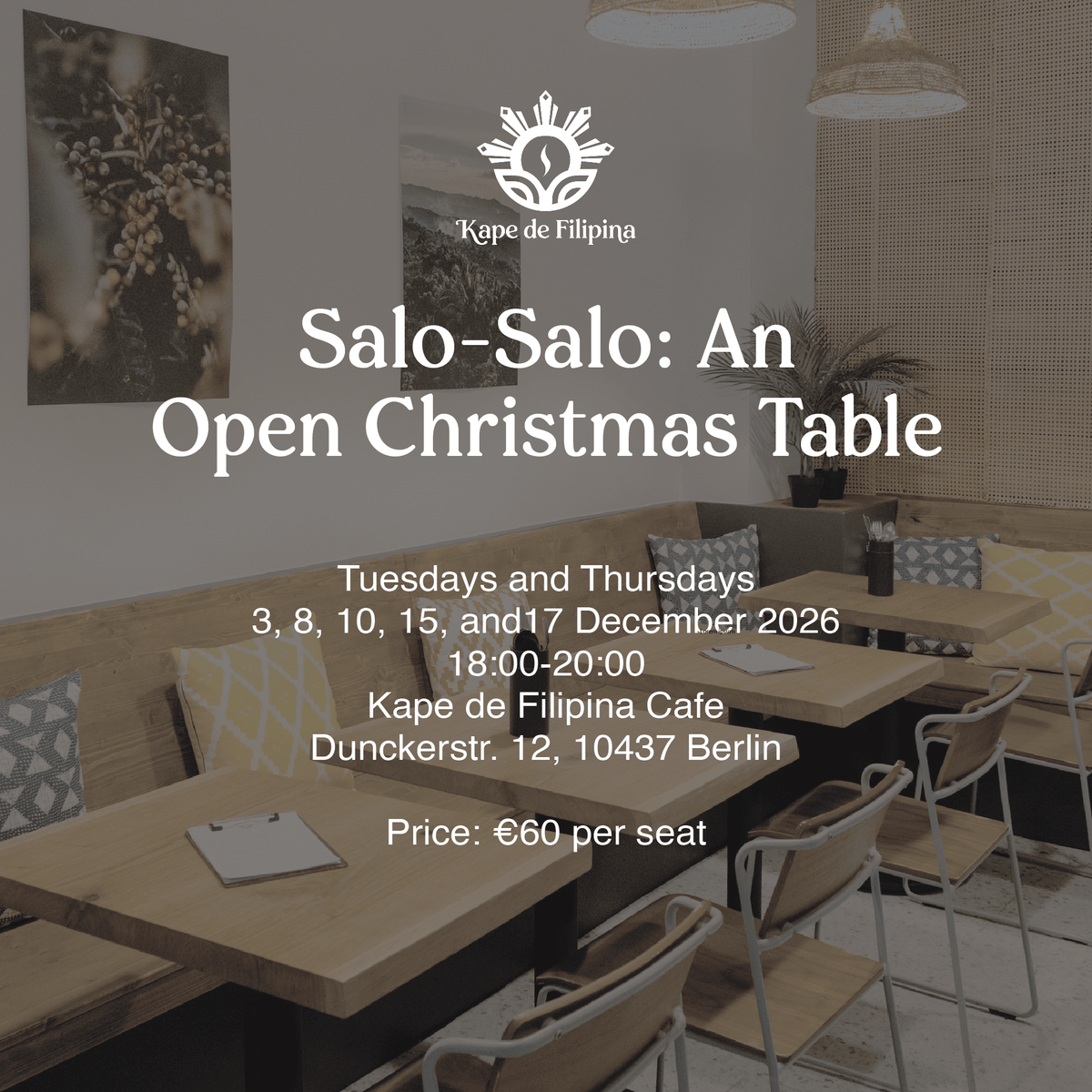 Salo-Salo: An Open Christmas Table - Kape de Filipina