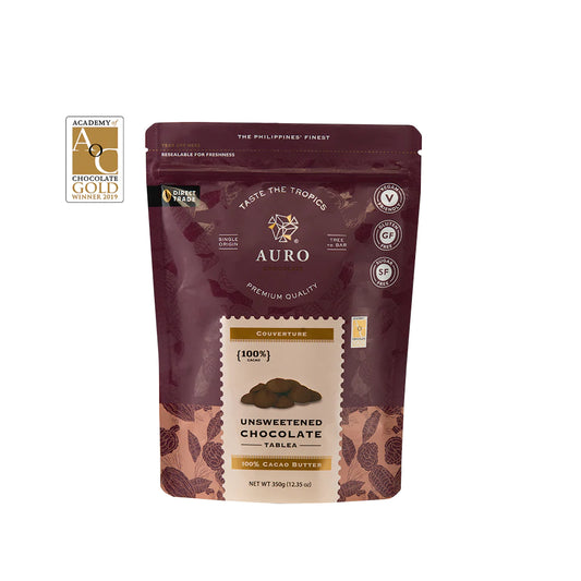 Auro 100% Cacao Unsweetened Chocolate Tablea Coins